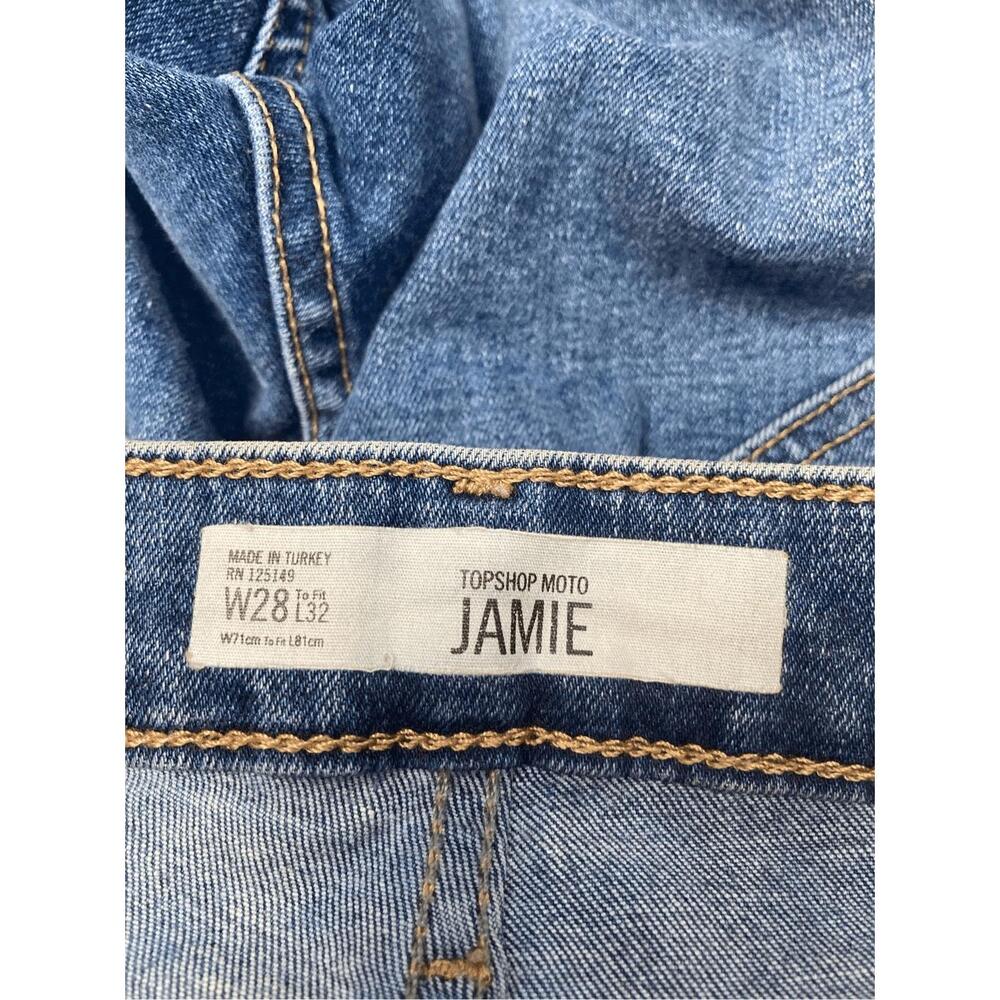 TopShop Moto Jeans Jamie 28x32‎ Distressed - Picture 3 of 8